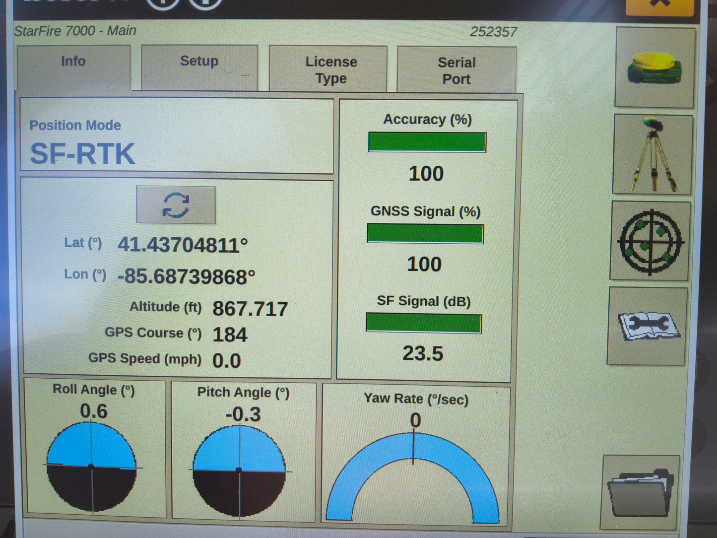 John Deere StarFire™ 7000 Universal GPS Receiver