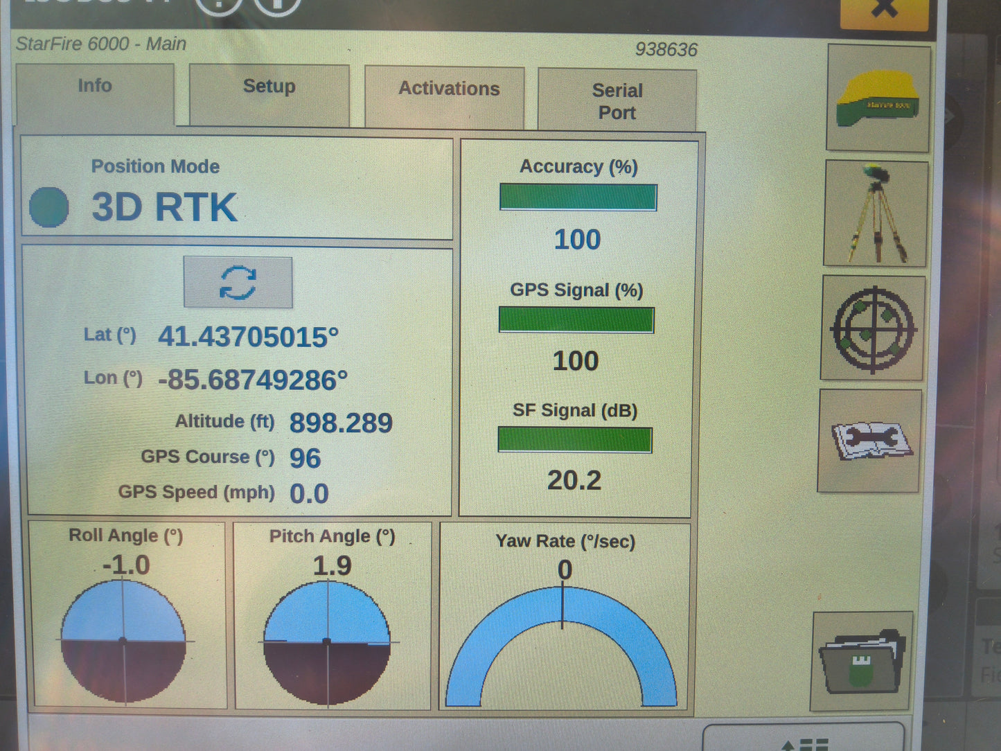 John Deere StarFire™ 6000 GPS Receiver