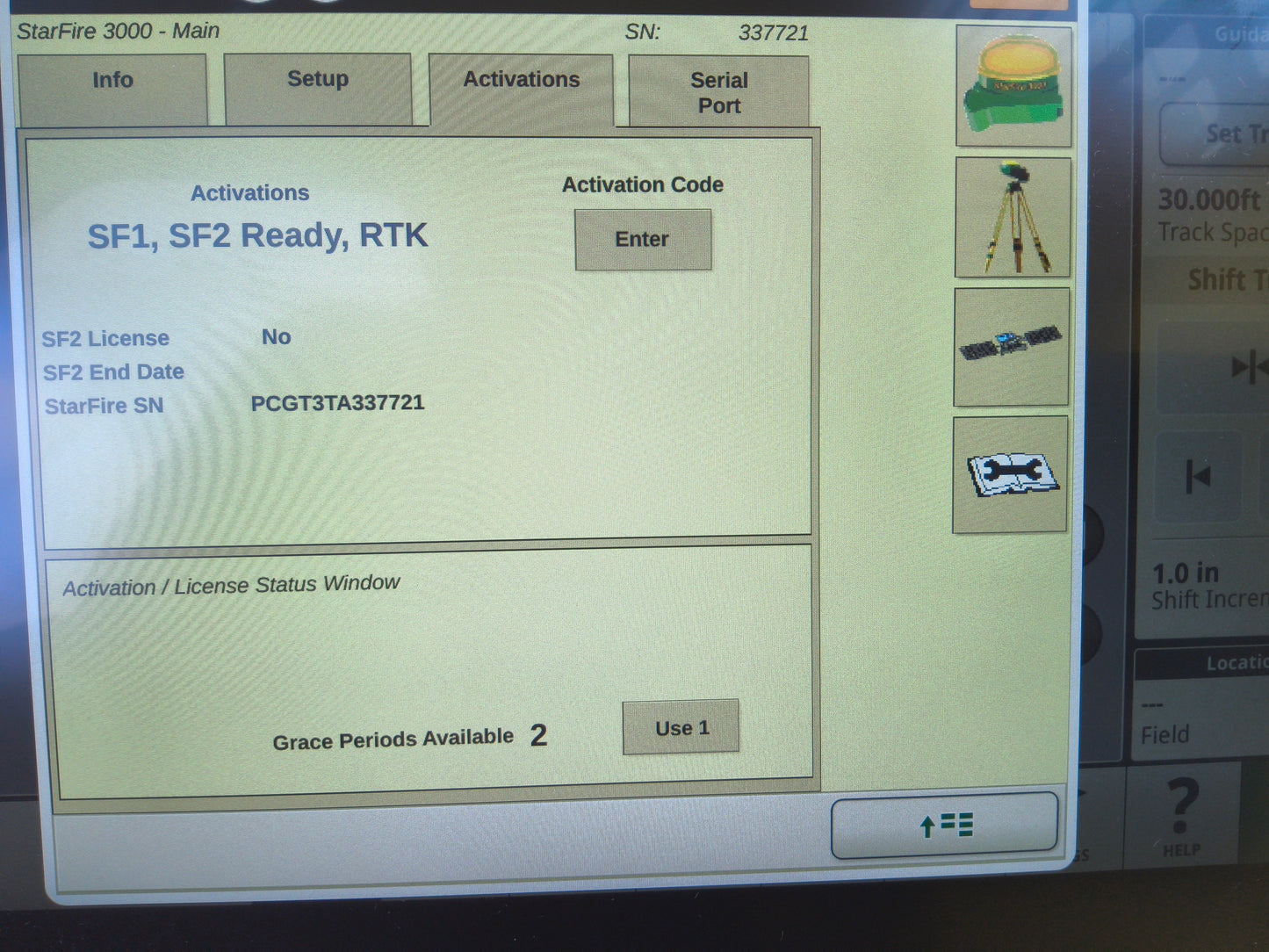 John Deere StarFire™ 3000 GPS Receiver