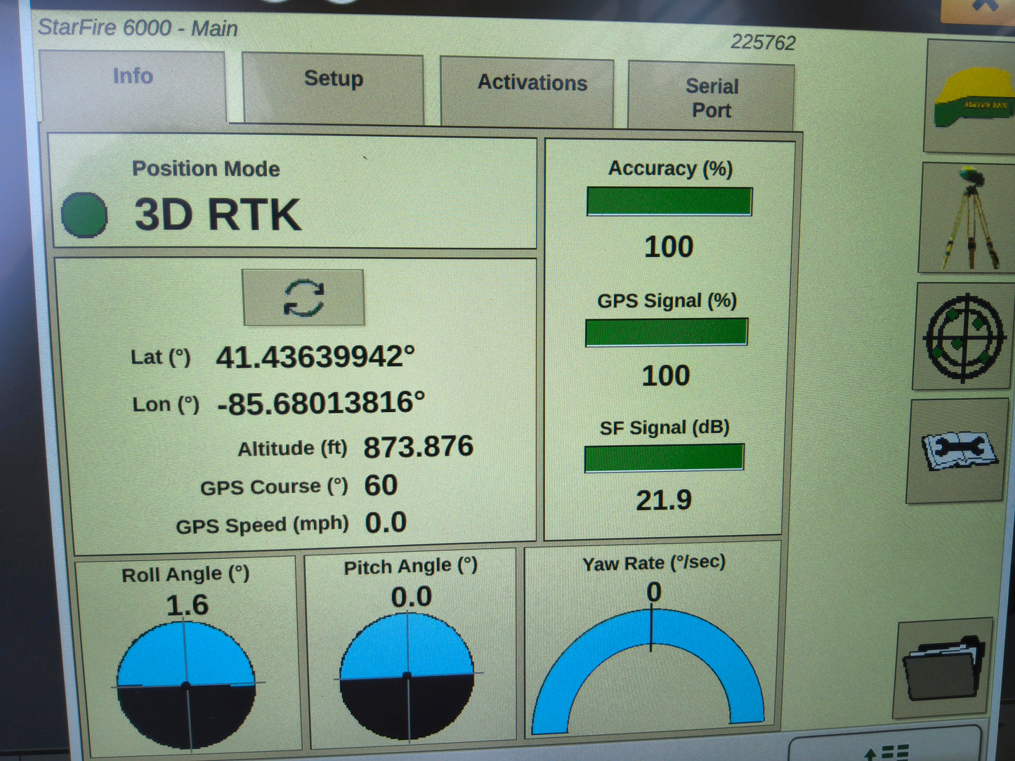 John Deere StarFire™ 6000 GPS Receiver