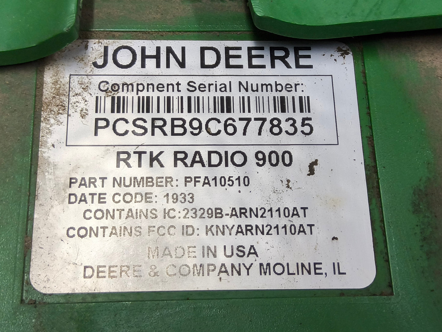 John Deere RTK Radio 900