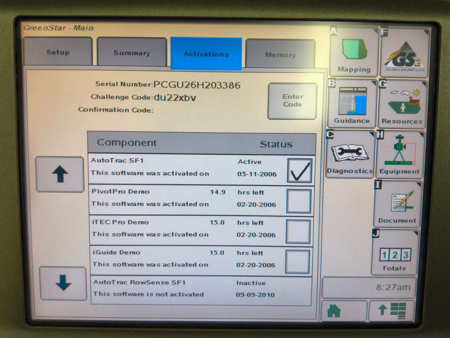 John Deere GreenStar™ GS2 2600 Display