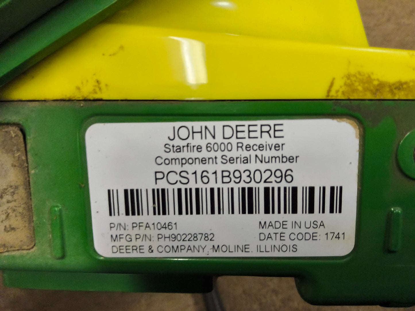 John Deere StarFire™ 6000 GPS Receiver