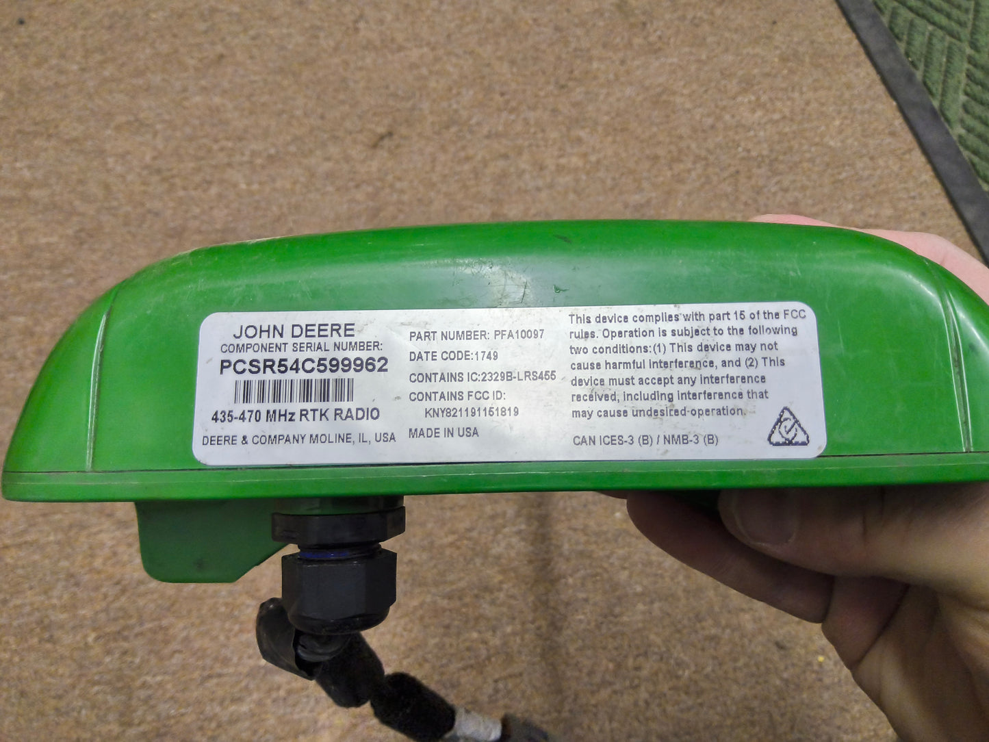 John Deere RTK Radio 450