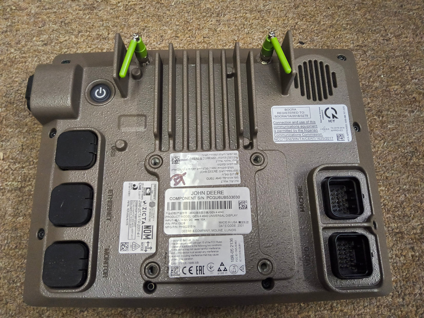 John Deere Gen 4 4640 Display