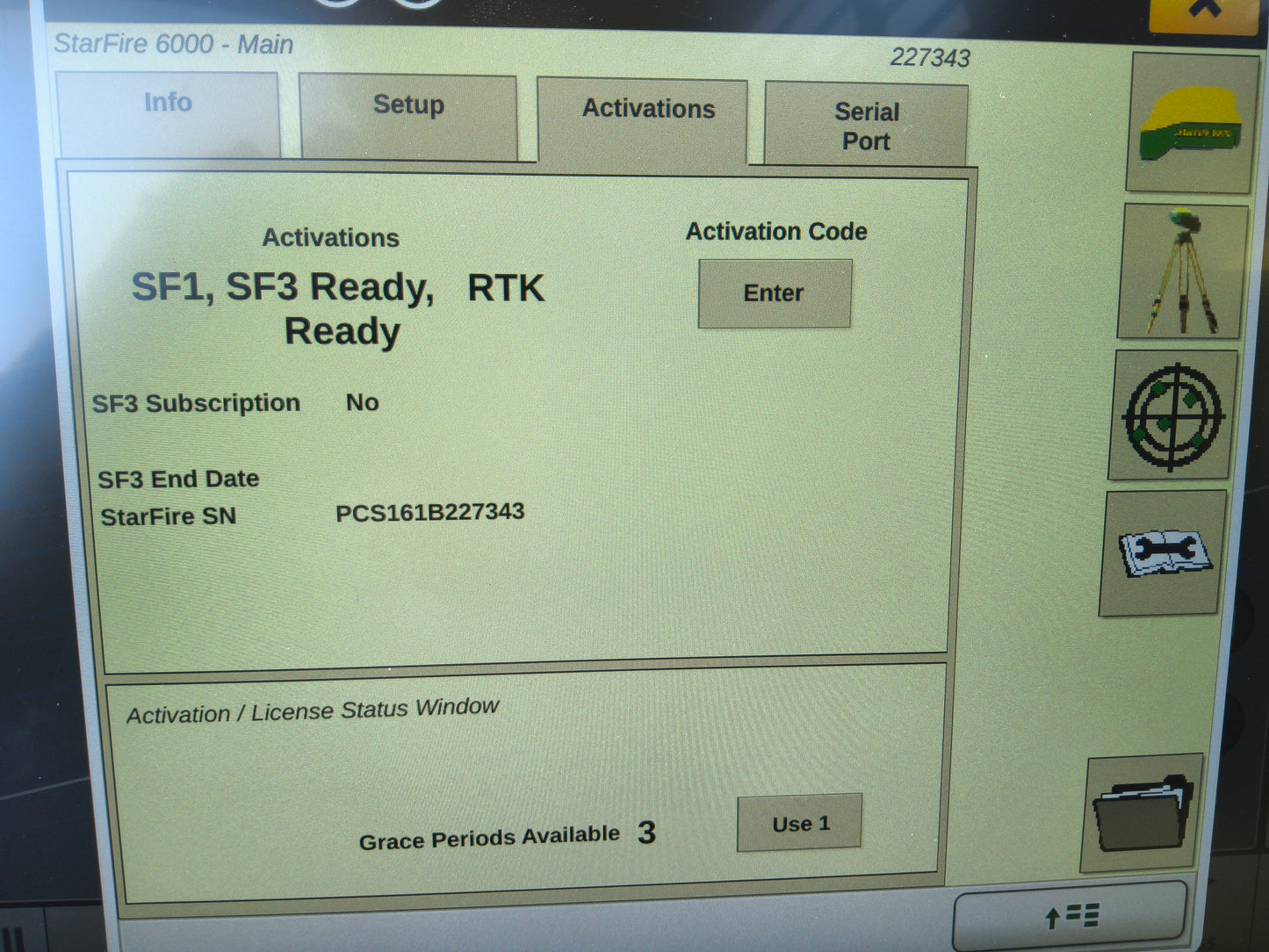 John Deere StarFire™ 6000 GPS Receiver
