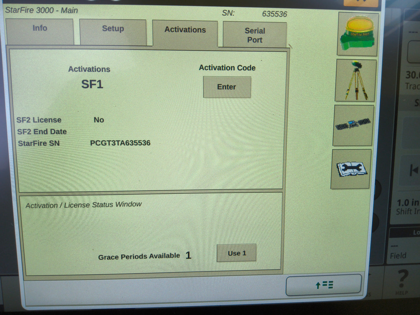 John Deere StarFire™ 3000 GPS Receiver