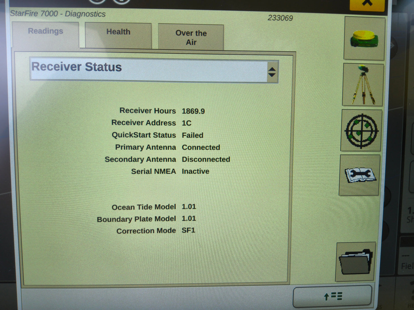 John Deere StarFire™ 7000 Universal GPS Receiver