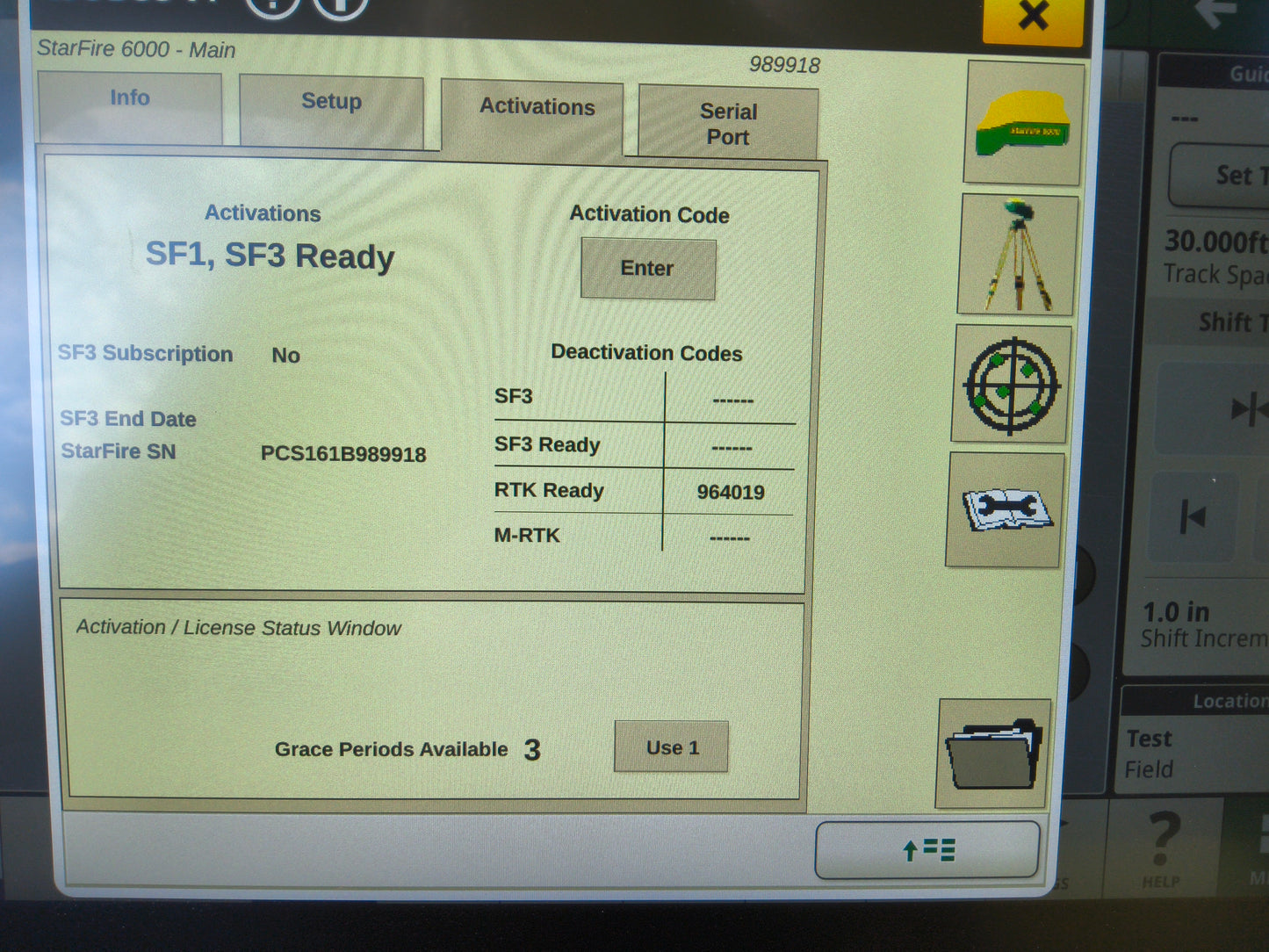 John Deere StarFire™ 6000 GPS Receiver