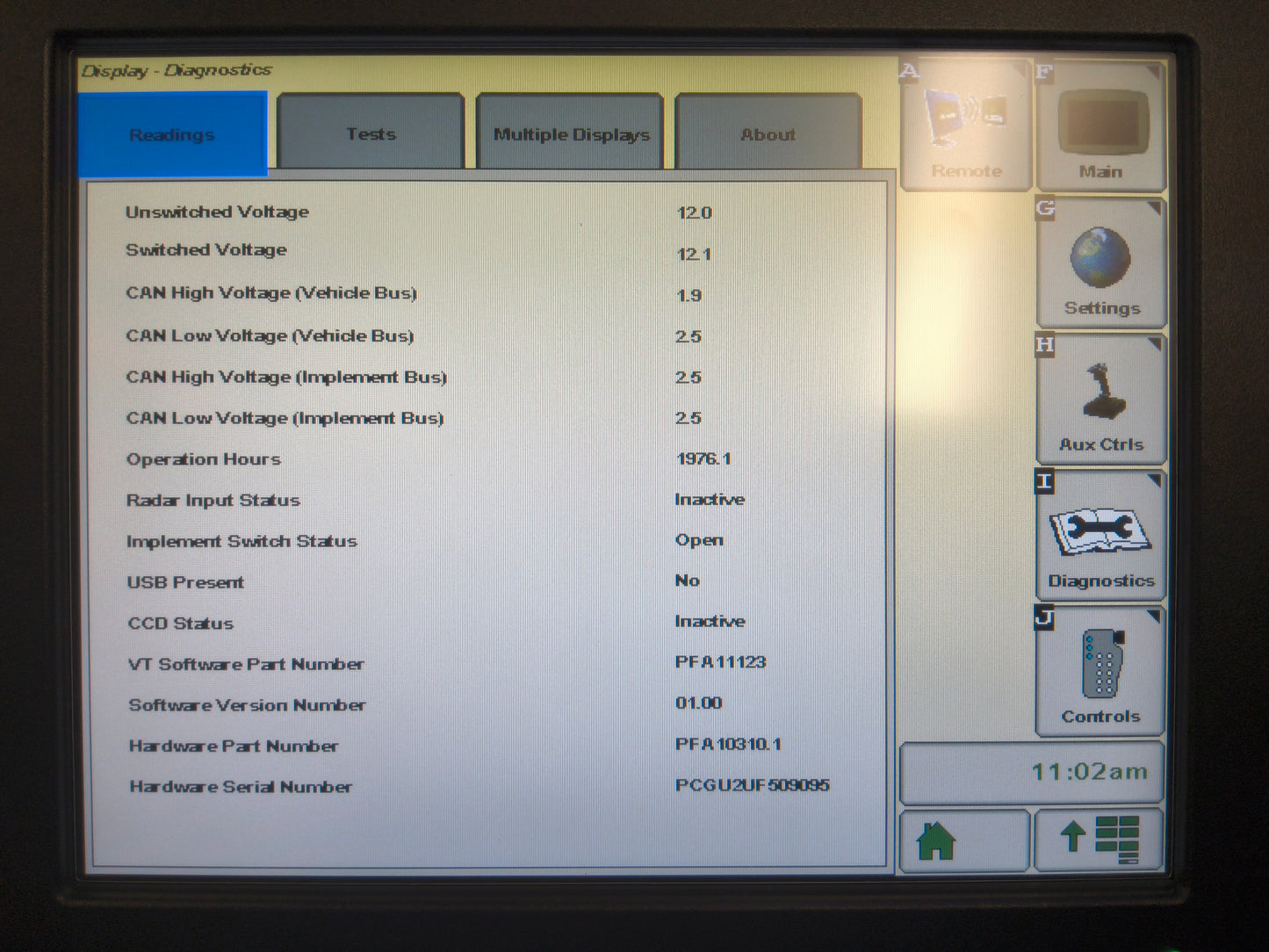 John Deere GreenStar™ GS3 2630 Display