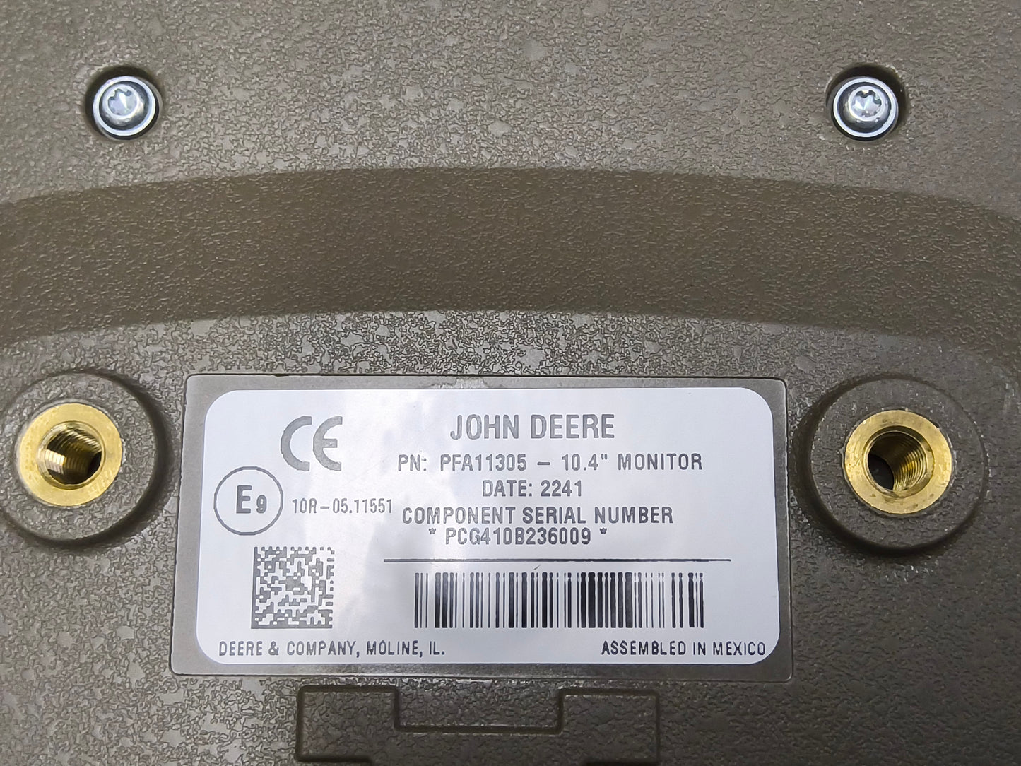 John Deere Gen 4 Extended Monitor / 4600 CommandCenter™ Display