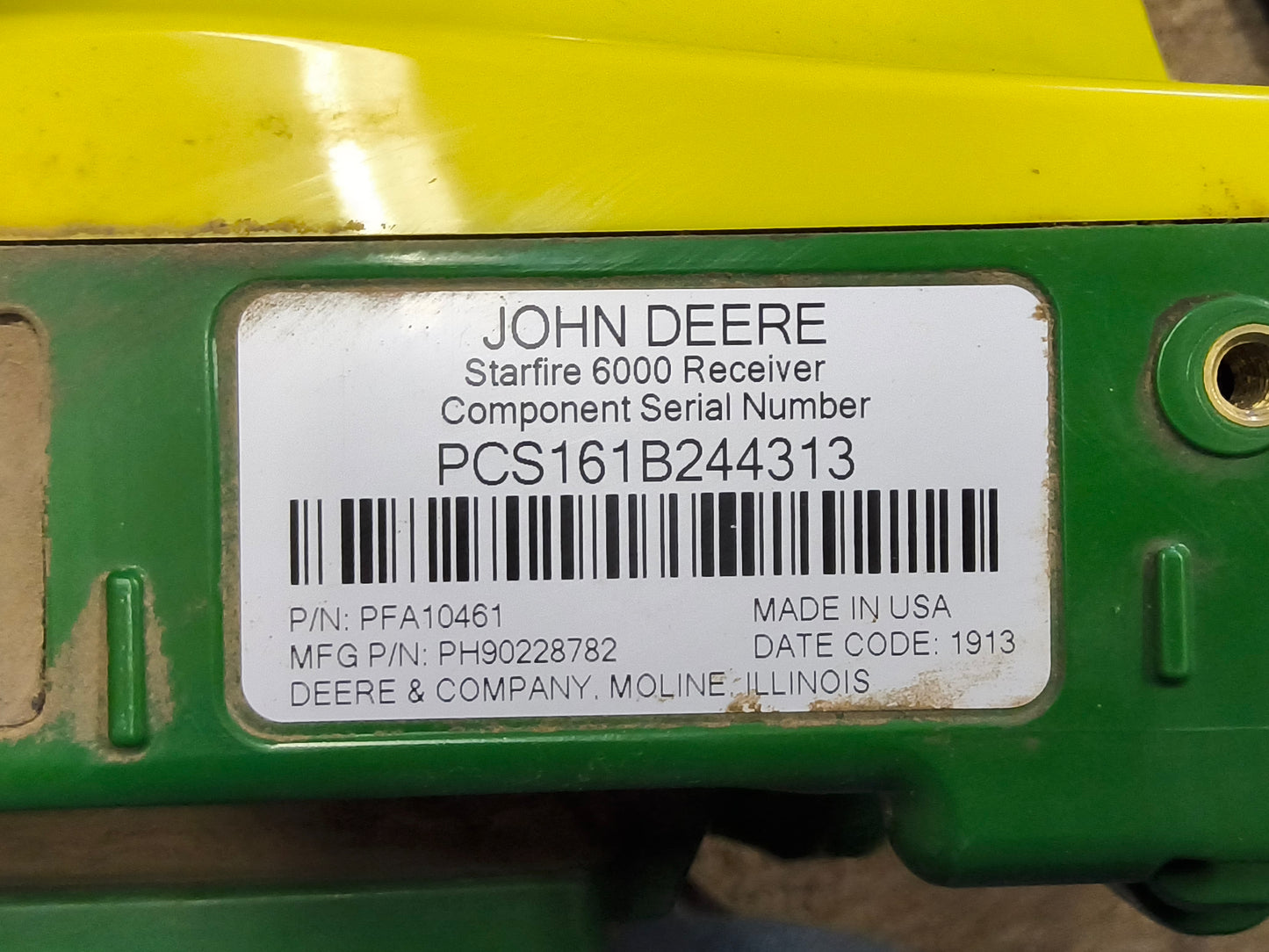 John Deere StarFire™ 6000 GPS Receiver