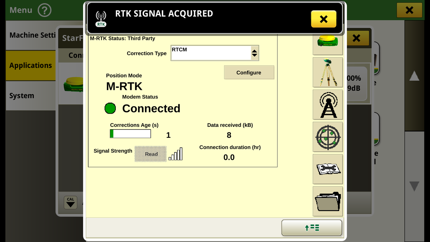 CloudBase RTK NTRIP Modem - for John Deere StarFire™ 7000 / 7500 GPS Receiver
