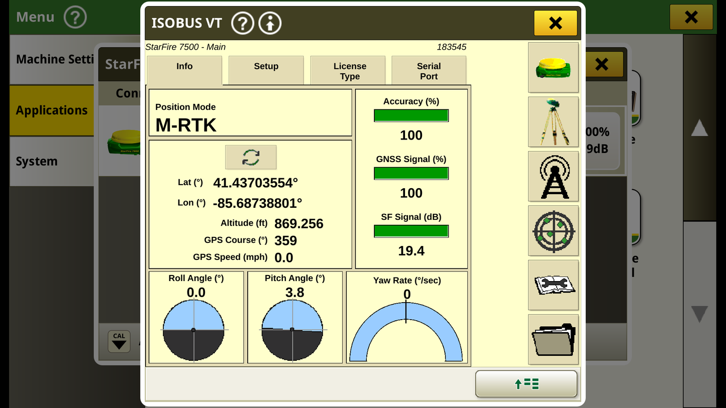 CloudBase RTK NTRIP Modem - for John Deere StarFire™ 7000 / 7500 GPS Receiver